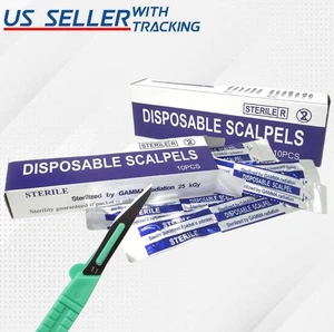 STERILE EINWEG-SKALPELLE #11-20 STÜCK EINWEG - DENTAL, CHIRURGISCH, DERMAPLANING - Bild 1 von 3