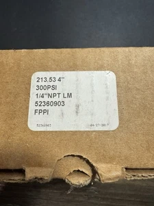 Sistema de rociadores contra incendios FPPI 300 PSI manómetro, modelo 52360903 - Imagen 1 de 5