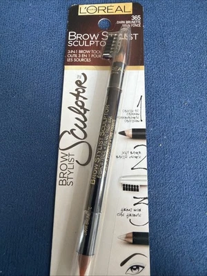 L'Oréal Paris Brow Stylist Sculptor 3-in-1 Brow Tool, 365 Dark Brunette 0.048 oz - Image 1 of 3