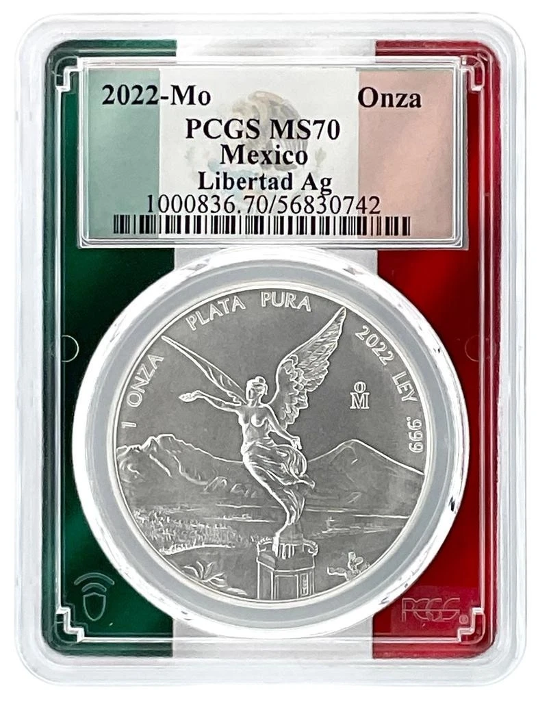 Mexican Libertad MS 70 Graded PCGS Silver Bullion Coins for sale