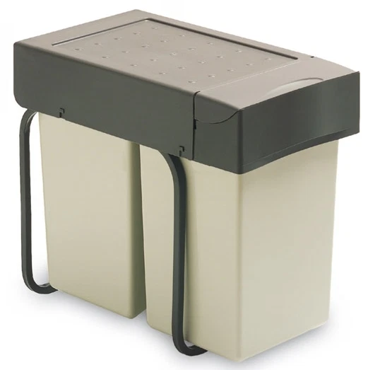 PATTUMIERA differenziata estraibile 2 secchi da 14 Lt Gollinucci