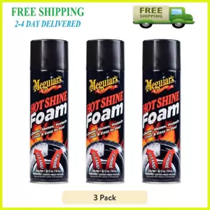 Meguiar's Hot Shine Tire Foam, G13919, 19 oz, Aerosol ( PACK OF 3 ) - Picture 1 of 12