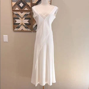 Ralph Lauren Collection Sleeveless Off-the-Shoulder V-Neck Knit Jersey Gown S - Picture 1 of 14