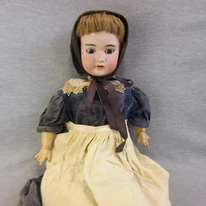 Simon & Halbig Antique Bisque Doll Glass Eyes Wig Hair TLC Restore Germany 14 - Picture 1 of 23