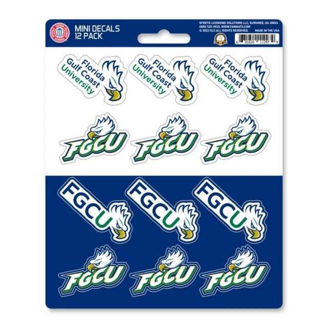 Florida Gulf Coast University Eagles - Set Of 12 Sticker Sheet - Image 1 of 1