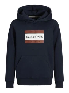 JACK & JONES Junior Kapuzenpullover Hoodie Box dunkelblau Größe 128 bis 176 - Bild 1 von 5