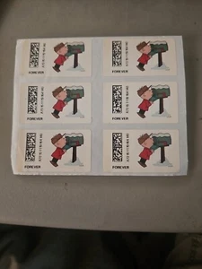 COMPUTER VENDED POSTAGE 2015 Charlie Brown CVP98 Forever(6) - Picture 1 of 1