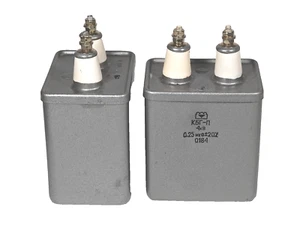 KBG-P / КБГ-П 0.25uF 4kV HIGH VOLTAGE PULSE PAPER IN OIL PIO CAPACITOR QTY-1 - Picture 1 of 2