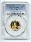 New Listing1991-95-W $5 Gold World War 2 ( Pr-69 Dcam ) Pcgs! Gold! No Reserve!