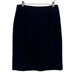 Black Pure Wool 23" Pencil Office Skirt Women's 6P Linda Allard for Ellen Tracy - Picture 1 of 6