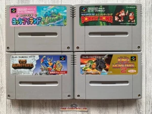 Nintendo SNES Yoshi's Island & Donkey Kong & King of The Monsters 1 2 Set - Bild 1 von 2