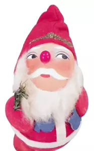 Santa Claus Candy Container Christmas Decoration Papier Mache German Vintage - Picture 1 of 11