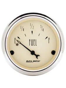 Auto Meter Gauge Fuel Lvl 2 1/16 0Oe To 30Of Elec Antique Beige (1818) - Picture 1 of 12