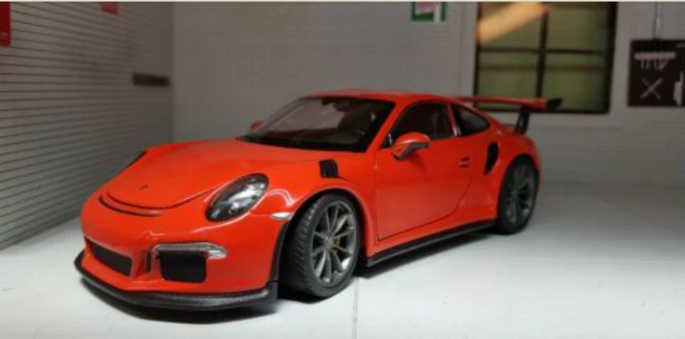 Porsche 911 GT3 RS Turbo Orange 991 Detailed Welly Diecast 1:24 Scale Model Car - Image 1 of 1