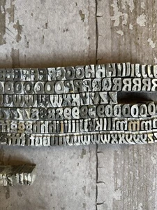 Complete Vintage Metal Typeset Letterpress 48 Point Font Hobo (Upper and Lower) - Picture 1 of 10