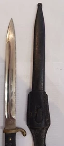 Used in WWI 1898yr 10" BladeW/Holst. German Butcher Bayonet F.W. Holler Solingen - Picture 1 of 10