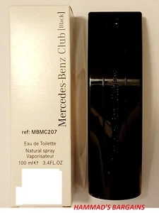 MERCEDES BENZ CLUB BLACK EDT 3.4 OZ / 100 ML FOR MEN (NEW IN WHITE BOX) - Picture 1 of 2