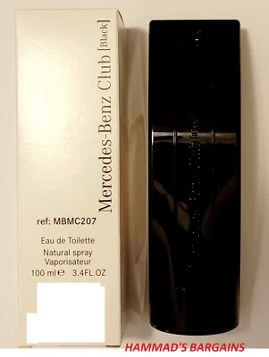 MERCEDES BENZ CLUB NEGRO EDT 3.4 OZ / 100 ML PARA HOMBRE (NUEVO EN CAJA BLANCA) Foto 1 de 2