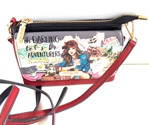 Nicole Lee Oh Darling Lets Be Adventurers Purse Handbag Shoulder Bag Strap - Picture 1 of 7