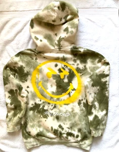 H&M Smiley World Boys green camo Hoodie sweatshirt Sz 12/14(10-12Y) - Picture 1 of 11