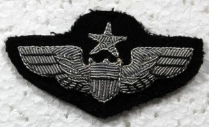 USAF Air Force Senior Pilot Wings Small Bullion Badge Insignia Pin - Picture 1 of 1