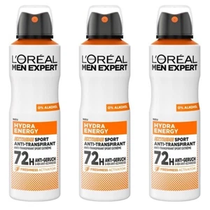 ✅ Loreal Men Expert Hydra Energy Deo Spray Anti-Transpirant 72h Schutz 3x 150ml✅ - Bild 1 von 1