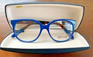 *NEW* Genius Eyewear Eyeglass Frames Blue G521 54mm Women’s Oversized Demo Lens - Picture 1 of 6