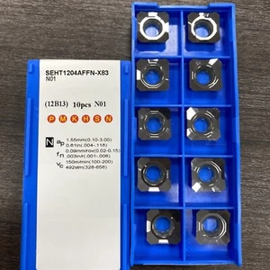 SEHT1204AFFN -83 N01 SEHT 43 AFFN-83 milling insert for Aluminum Highlight 45deg - Picture 1 of 8