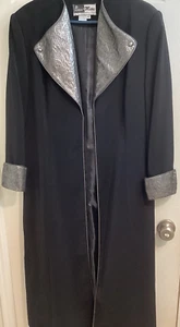 Women's Vintage Coat Size 12 Black - Picture 1 of 9