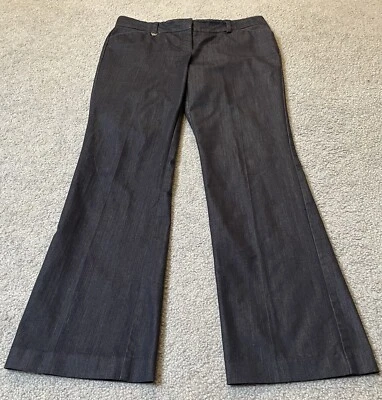 NY & Co Boot Cut Trouser Pants Women’s Sz 10 Blue Chambray Stretch Pockets City - Image 1 of 4