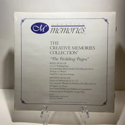 Creative Memories "The Wedding Pages" 12x12 15 Refill Sheets Sealed - Image 1 of 2
