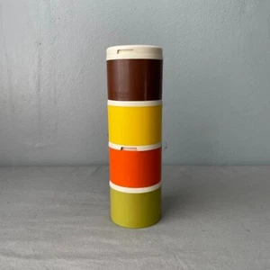 Tupperware Spice Set of 4 Shakers Stackable Harvest Colors 1308 MCM Vintage - Picture 1 of 9