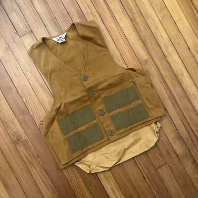 VTG Duxbak Canvas Hunting Vest Size Medium 70s 80s Shell Holders - Image 1 of 4