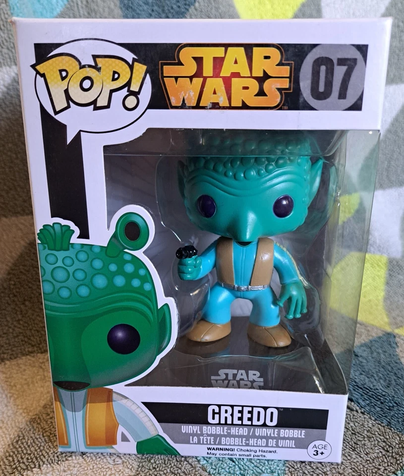 Greedo Pop 07 - Star Wars Funko Pop! Vinyl 2015 Vaulted + Protector - Image 1 of 4