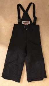 EUC! Kids Obermeyer Black Snow Overalls Preschool Sz 4 Great Brand! - Picture 1 of 4
