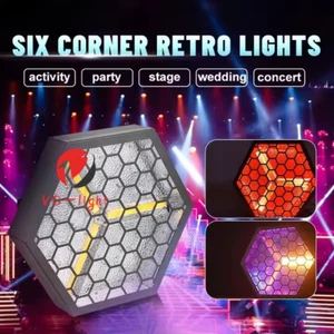DJ Club Hexagon LED RGBW Stage Light COB Matrix LED Pixel Stage Retro Lights - Picture 1 of 7