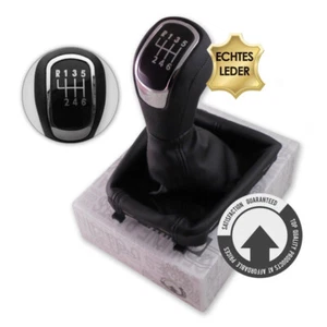 OEM LEDER SCHALTKNAUF SCHALTSACK FÜR SKODA SUPERB II 2 MK2 (08-12) 6 GANG 6-GANG - Bild 1 von 2