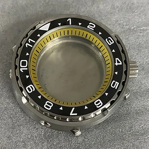 45 mm Can Type Uhrengehäuse Edelstahl Mineralglas für NH35/NH36 Uhrwerk - Bild 1 von 22