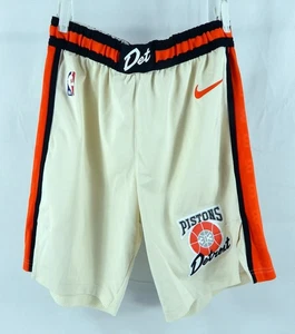 Pantalones Cortos Crema 2024-25 Detroit Pistons Jaden Ivey #23 Usado en Juego Bad Boys 36 L 623 - Imagen 1 de 5