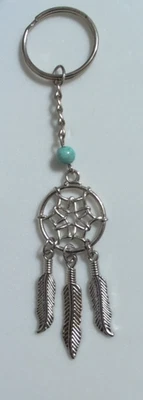 Chaveiro Dream Catcher tom prata - Frete grátis - Imagem 1 de 4