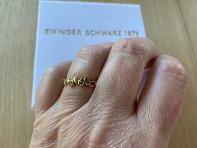 Ehinger Schwarz ROMANTIC MEMOIRE Ring, Rotgold, Größe 17,5 - Bild 1 von 4