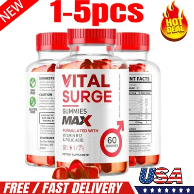 Gomitas masculinas Vital Surge, Vital Surge Testo Support Gominolas Rendimiento Foto 1 de 4