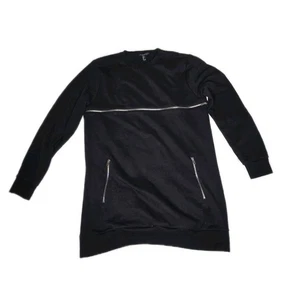 21 Men Forever 21 Sweater  Horizontal Silver Zip Vertical Silver Zipper Size 3XL - Picture 1 of 9