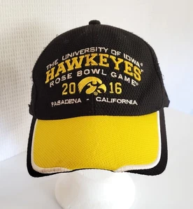 Iowa Hawkeyes 2016 Rose Bowl Spiel Hut/Kappe schwarz gelb verstellbarer Riemen - Bild 1 von 8