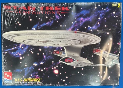 Vintage 1995 Star Trek Generations USS Enterprise 1:650 Model. New In Shrink! - Image 1 of 2