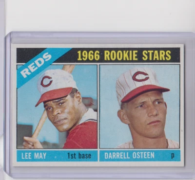 1966 Topps #424 Lee May/Darrell Osteen Rookie Stars NM/MT+  GORGEOUS !! - Image 1 of 2