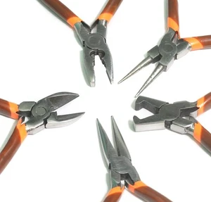 Jewellery Making Pliers Tool, Pack Of 5 Pliers Combo - Picture 1 of 7