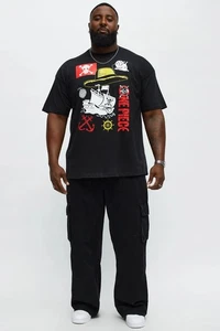 ONE PIECE Straw Hat Ship Short Sleeve Tee  Black  Sz 2/5/6 XL - Anime Gift Ideas - Picture 1 of 4