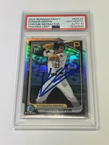 2024 Bowman Draft Chrome Konnor Griffin Refractor Auto 1st #BDC-22 PSA 10 Auto - Picture 1 of 2