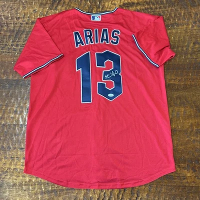 Gabriel Arias Signed Cleveland Guardians Jersey JSA Coa Autographed - Image 1 of 4